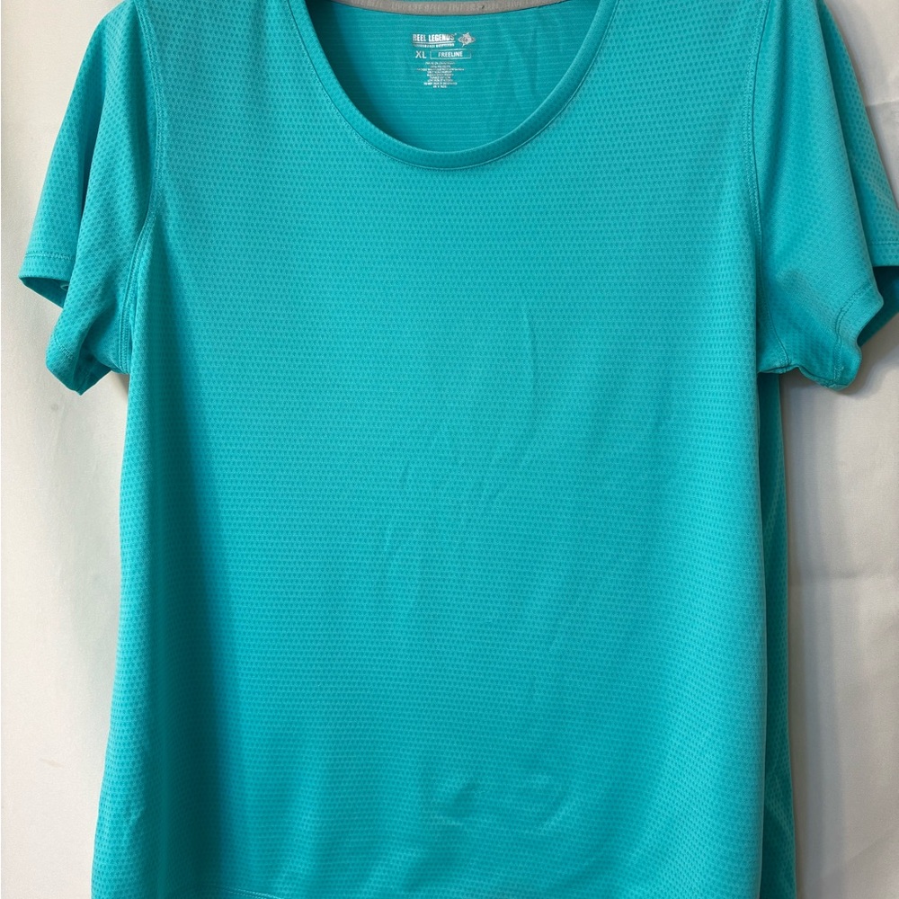 Reel Legends Blue Fitted Short Sleeve T-Shirt